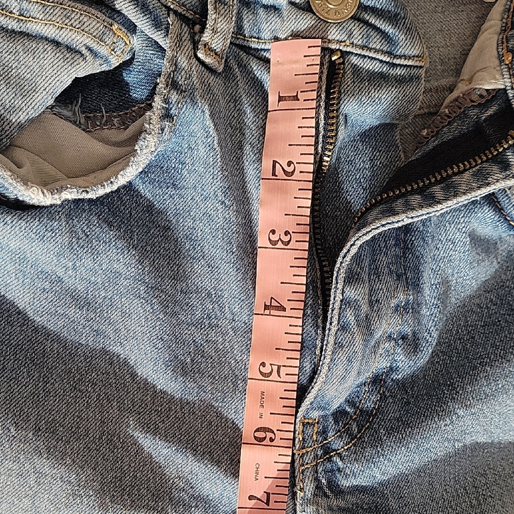 Zara Blue Skinny Jeans with Distressed Details Size 0 - Picture 8 of 10